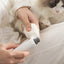 Grey Quiet Electric Pet Nail Grinder with LED Light - 2-Speed USB-C Rechargeable Trimmer for Dogs & Cats Grooming