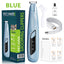 Blue Precision Pet Paw Trimmer - Waterproof & Rechargeable Grooming Clipper for Dog & Cat Paws, Eyes, and Ears