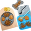 2-Pack Grey Food Grade Silicone Dog Lick Mat - Bone Shape Slow Feeder for Anxiety Relief, Training & Bath Time - Non-Slip Suction Cups