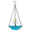 Grey Solar Hanging 3-Layer Cascade Bird Bath Fountain & Wildlife Feeder - 9.25"W Bird Bath Bowl with Solar Powered Pump for Outdoor Garden Backyard Patio Lawn