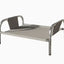 Grey Raised Pet Bed for Medium Dogs Cats Elevated Breathable Dog Cot Washable Anti-Moisture Pet Cot 50x40x20cm