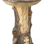 Resin Bird Bath Feeder Garden Ornament with Tree House Design – Tree Stump Decorative Outdoor Bird Feeder for Patio, Lawn & Yard