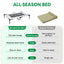 Raised Dog Bed Large Elevated Pet Bed Scratch and Moisture Resistant Breathable Kennel with Non-Slip Feet Indoor Outdoor for All Seasons Max Load 100kg