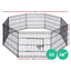 i.Pet 2x24" 8 Panel Dog Playpen Pet Fence Exercise Cage Enclosure Play Pen