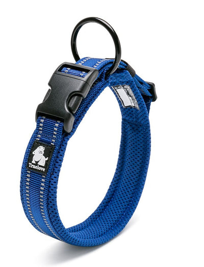 Heavy Duty Reflective Collar Blue M