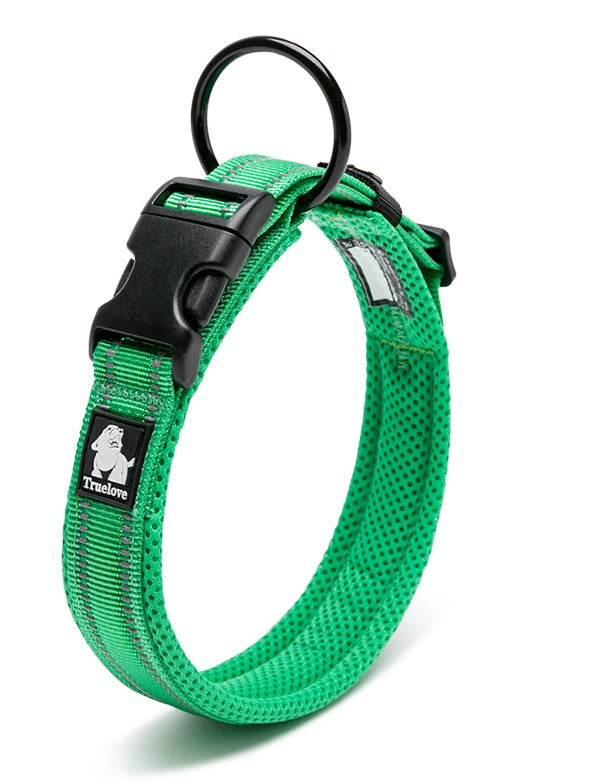 Heavy Duty Reflective Collar Grass Green S