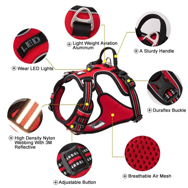 No Pull Harness Red XS