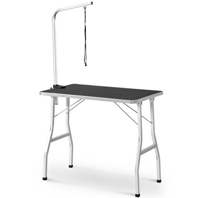 Floofi Pet Grooming Table 90cm Single Pole (Black)