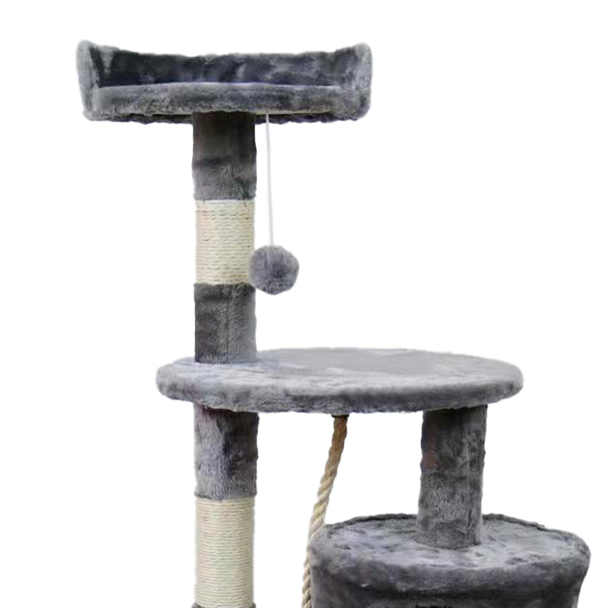 Furtastic 110cm Cat Tree Scratching Post - Silver Grey