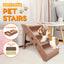 Furtastic 50cm Foldable Step Ladder Stairs - Brown