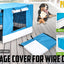 Dog Cage Cover Blue 24in
