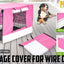 Dog Cage Cover Pink 24in