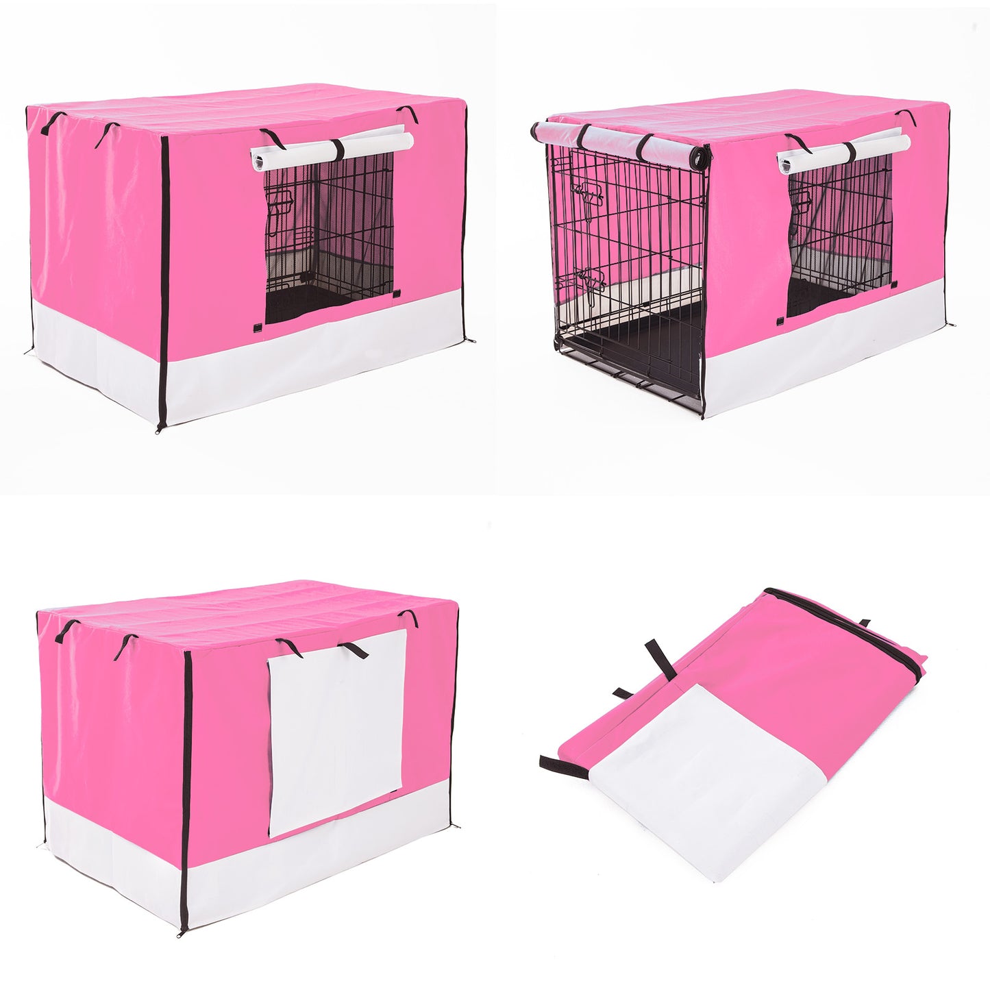 Dog Cage Cover Pink 24in