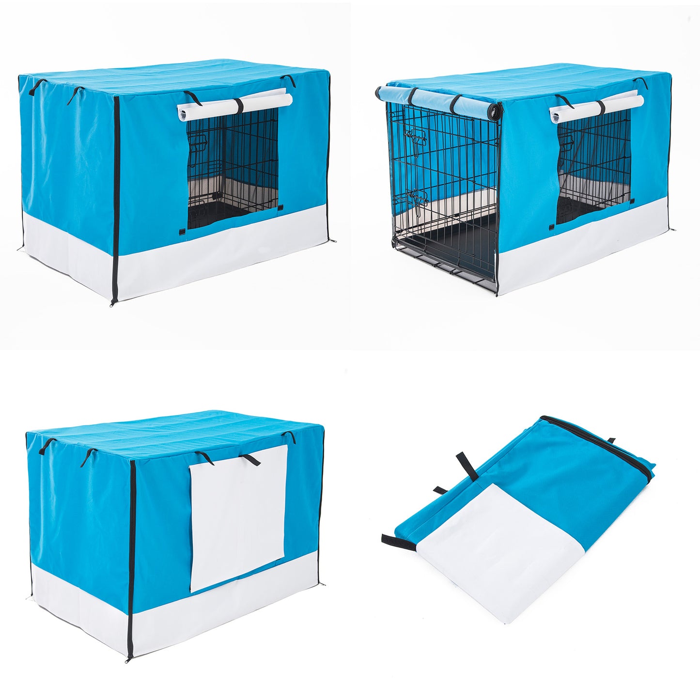 Dog Cage Cover Blue 48in