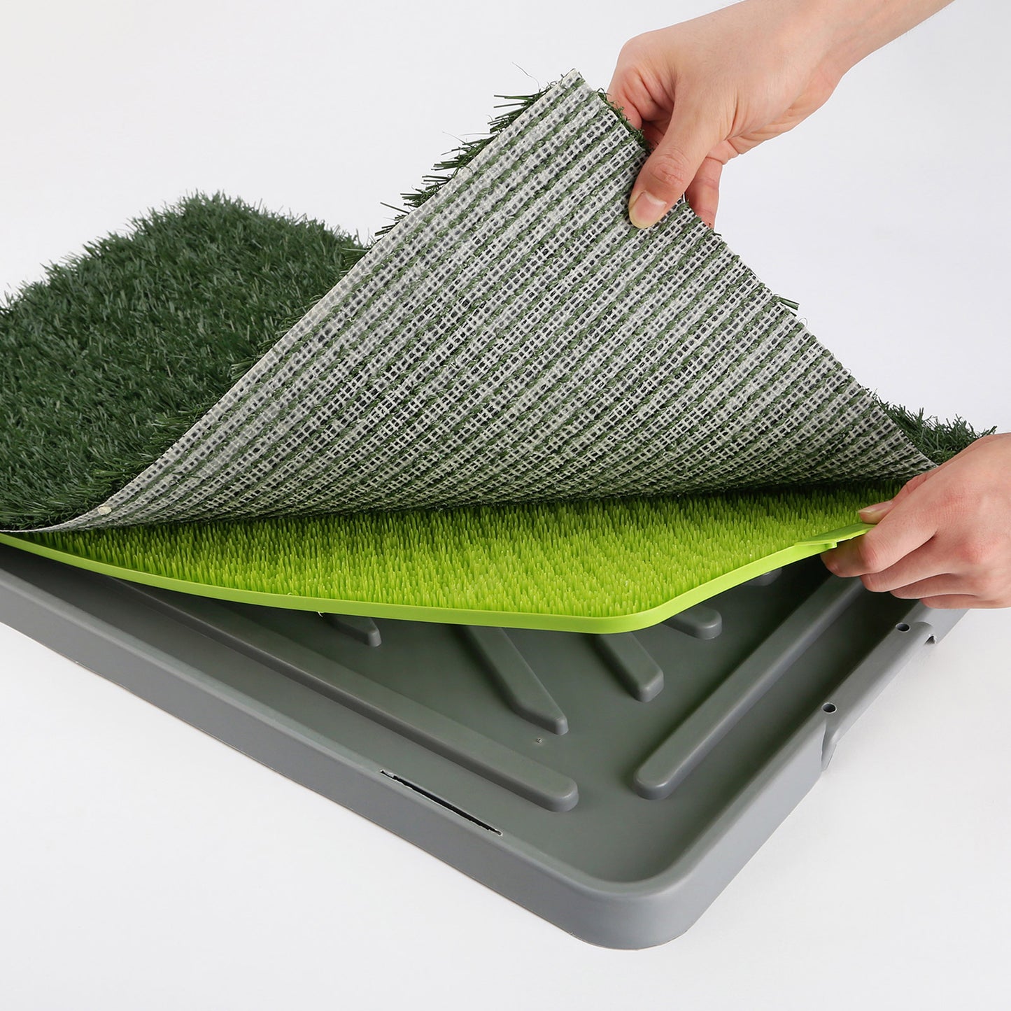 Dog Tray Training Toilet 69cm x 43cm + 1 Grass Mat