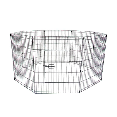 Pet Playpen Foldable Dog Cage 8 Panel 24in