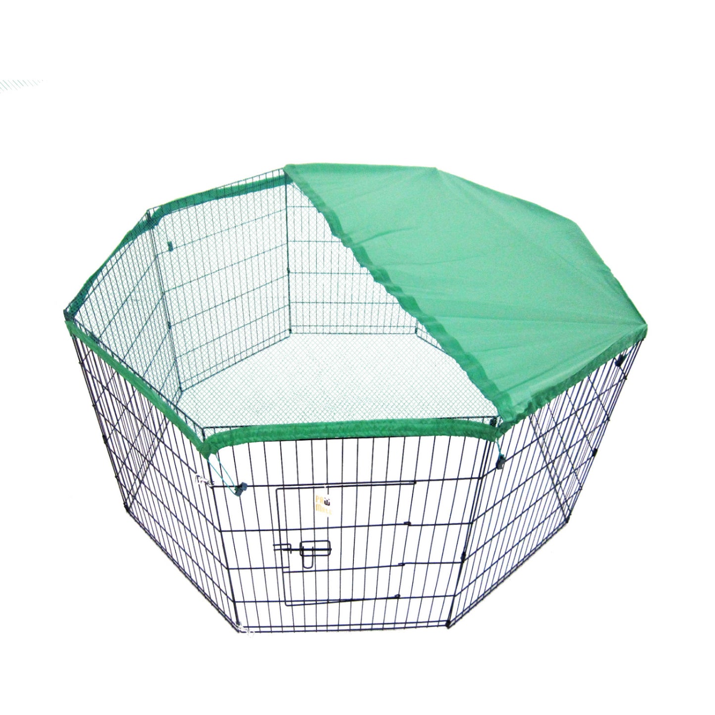 Dog Playpen 8 Panel 24in Foldable Cage + Cover