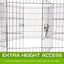Dog Playpen 8 Panel 24in Foldable Cage + Cover