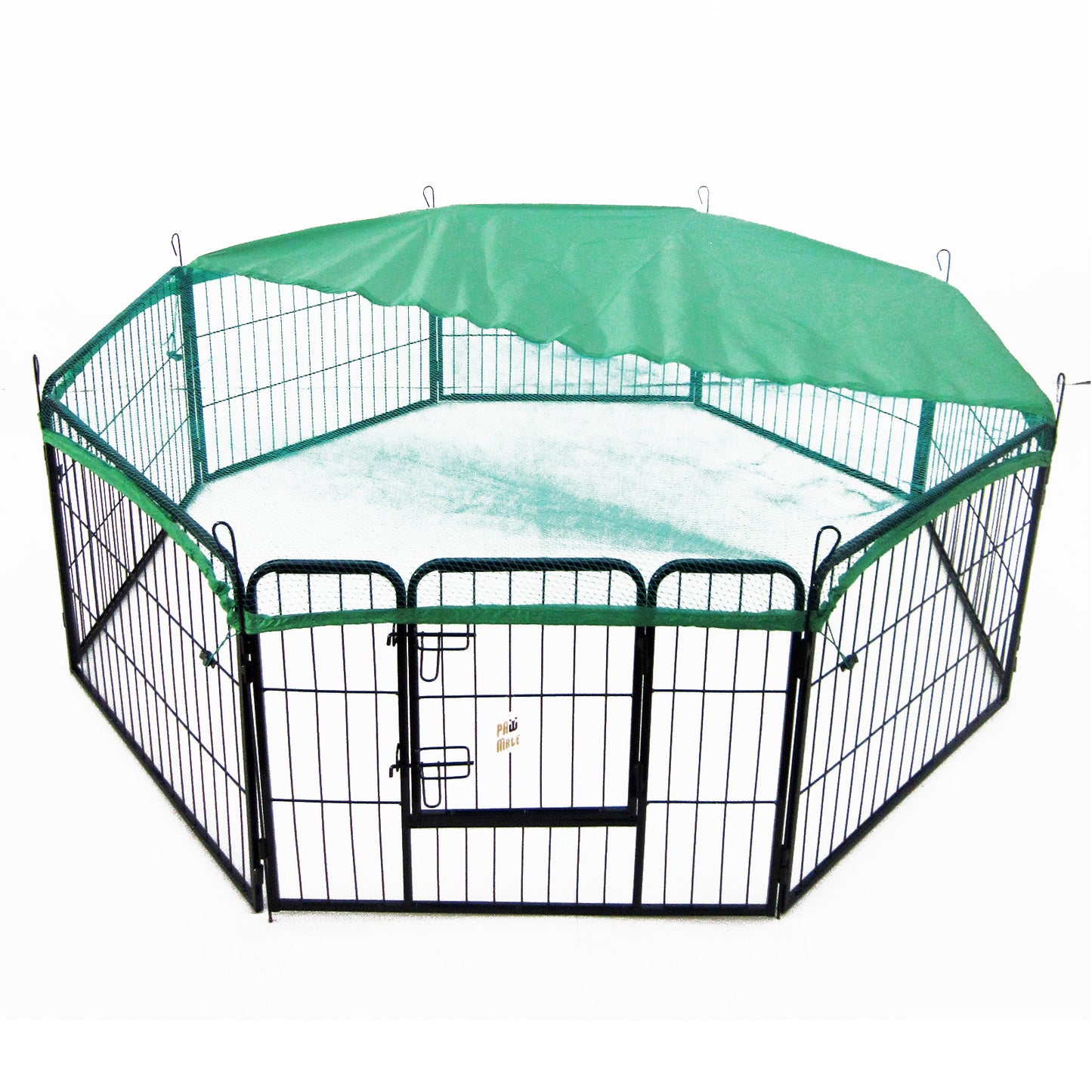 Dog Playpen Net Cover Green 31in Dog Exercise Enclosure