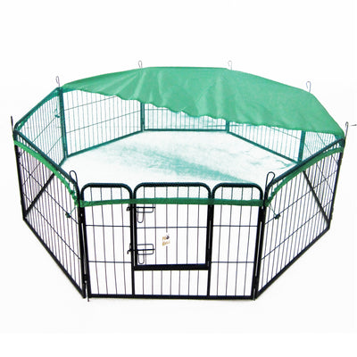 Dog Playpen Net Cover Green 31in Dog Exercise Enclosure