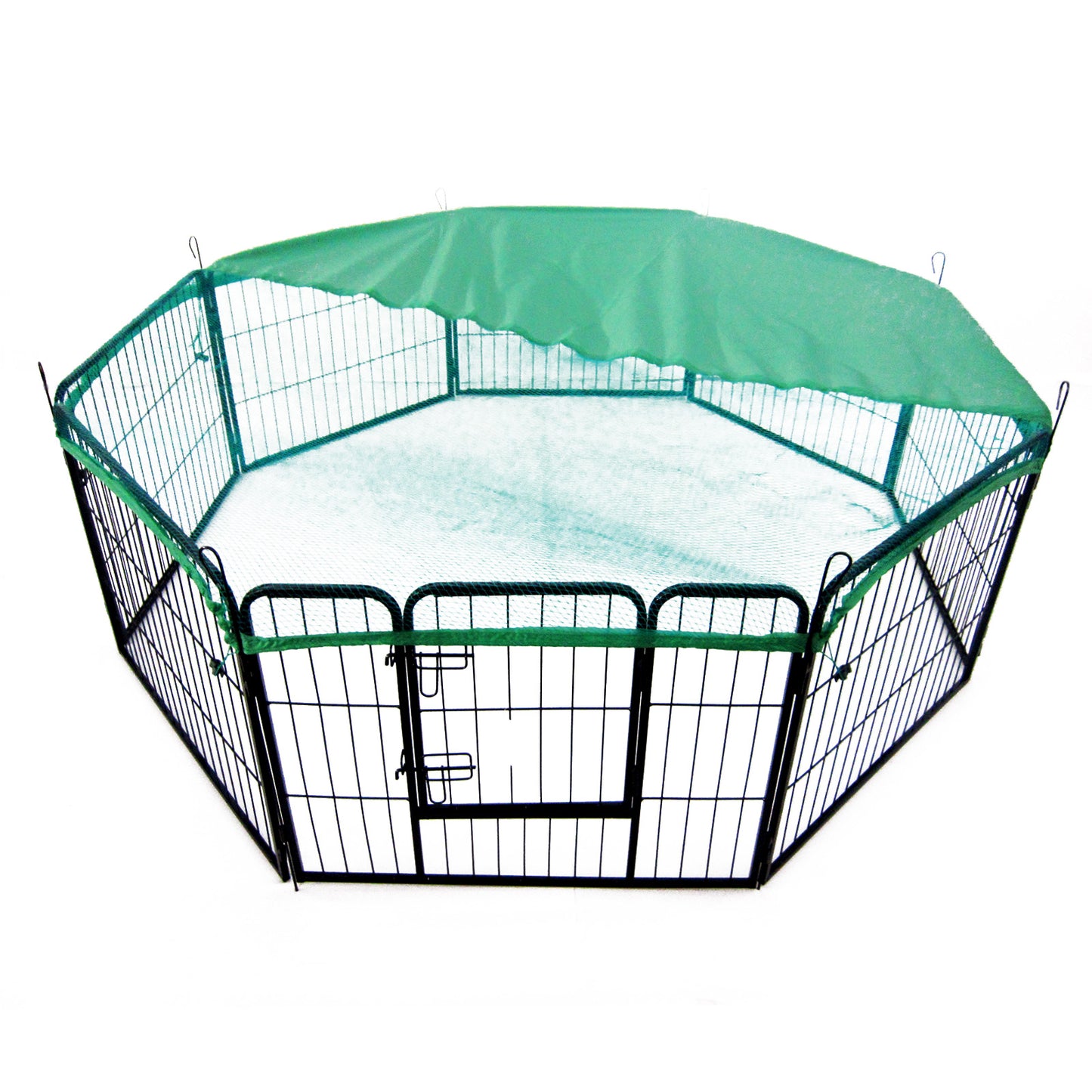 Dog Playpen Net Cover Green 31in Dog Exercise Enclosure