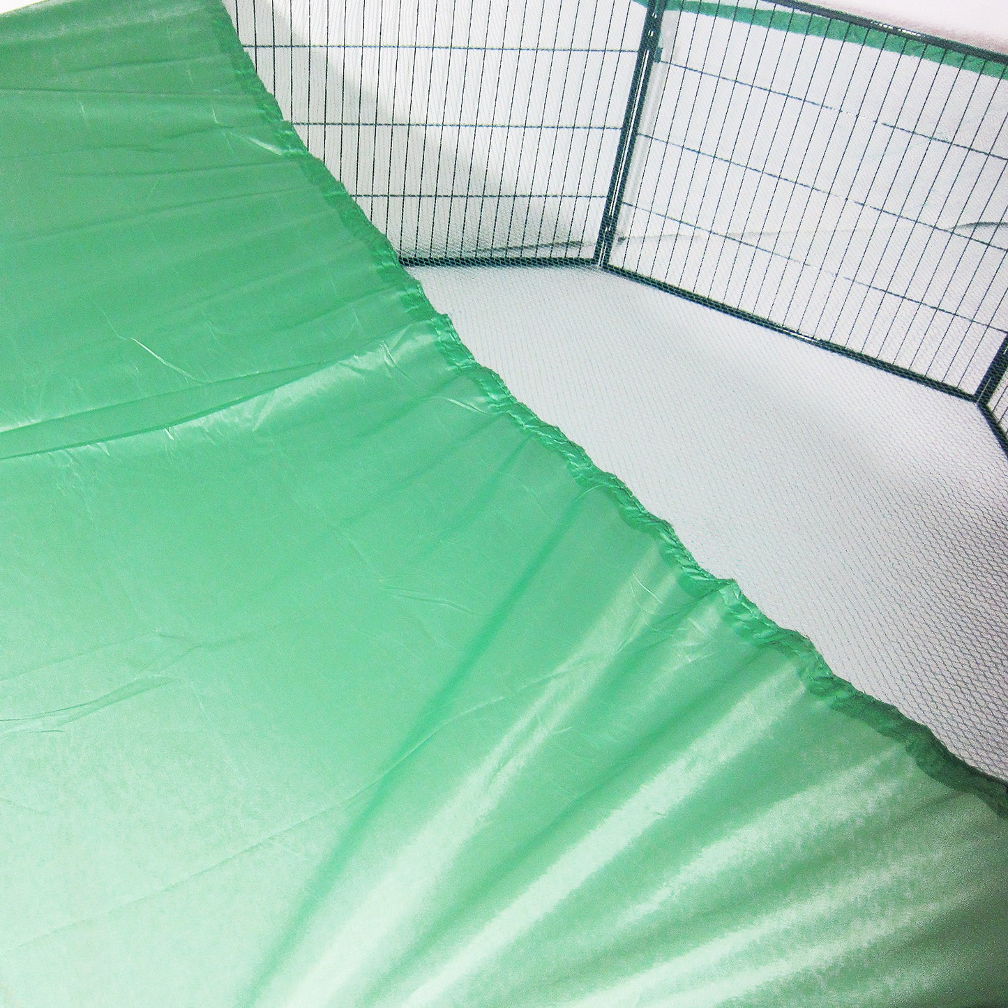 Dog Playpen Net Cover Green 31in Dog Exercise Enclosure