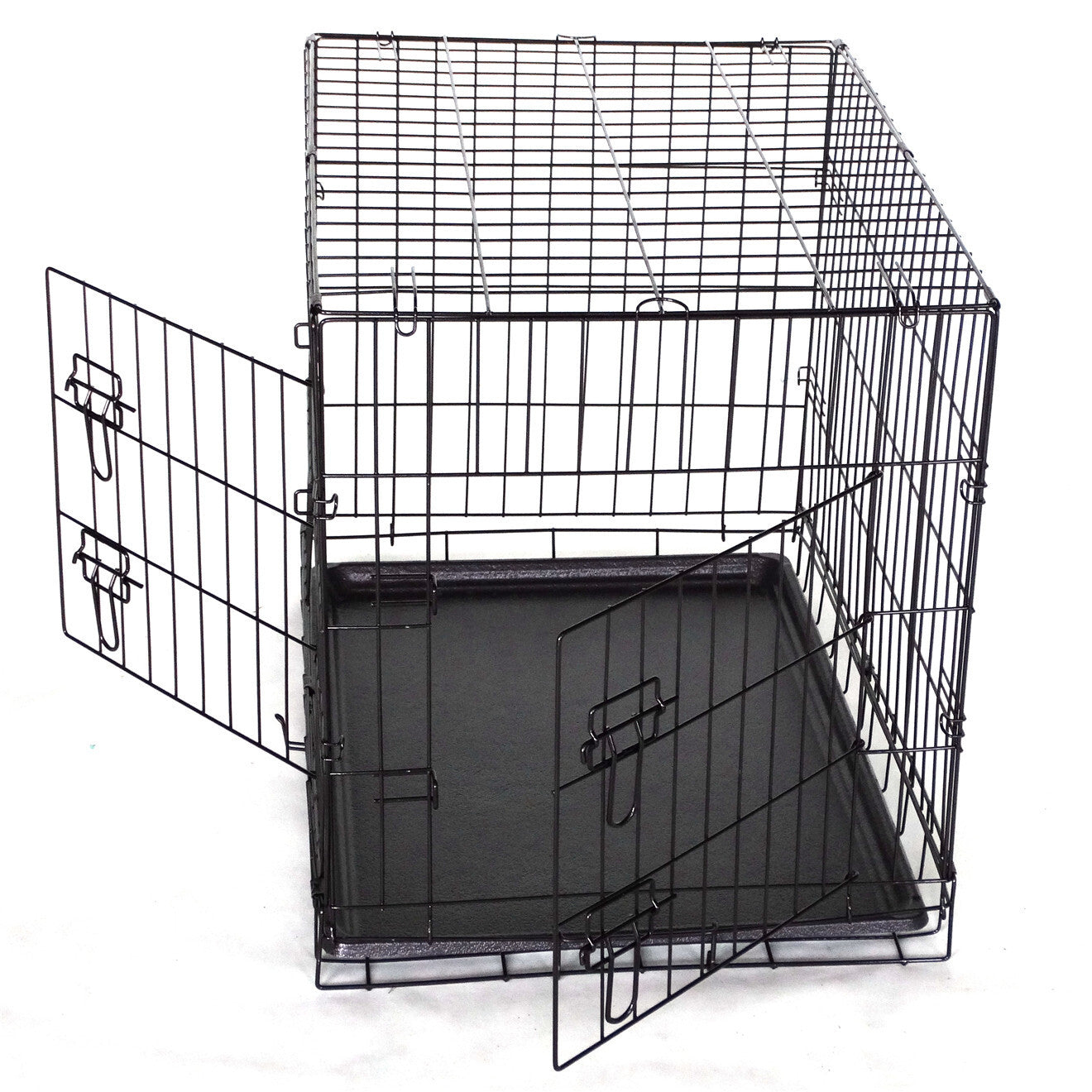 YES4PETS 42' Portable Foldable Dog Cat Rabbit Collapsible Crate Pet Rabbit Cage with Cover Blue