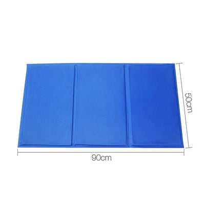 XL Pet Cool Gel Mat Dog Cat Bed Non-Toxic Cooling Dog Summer Pad 90 x 50cm