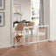 Freestanding Retractable Dog Barrier with Gate Large